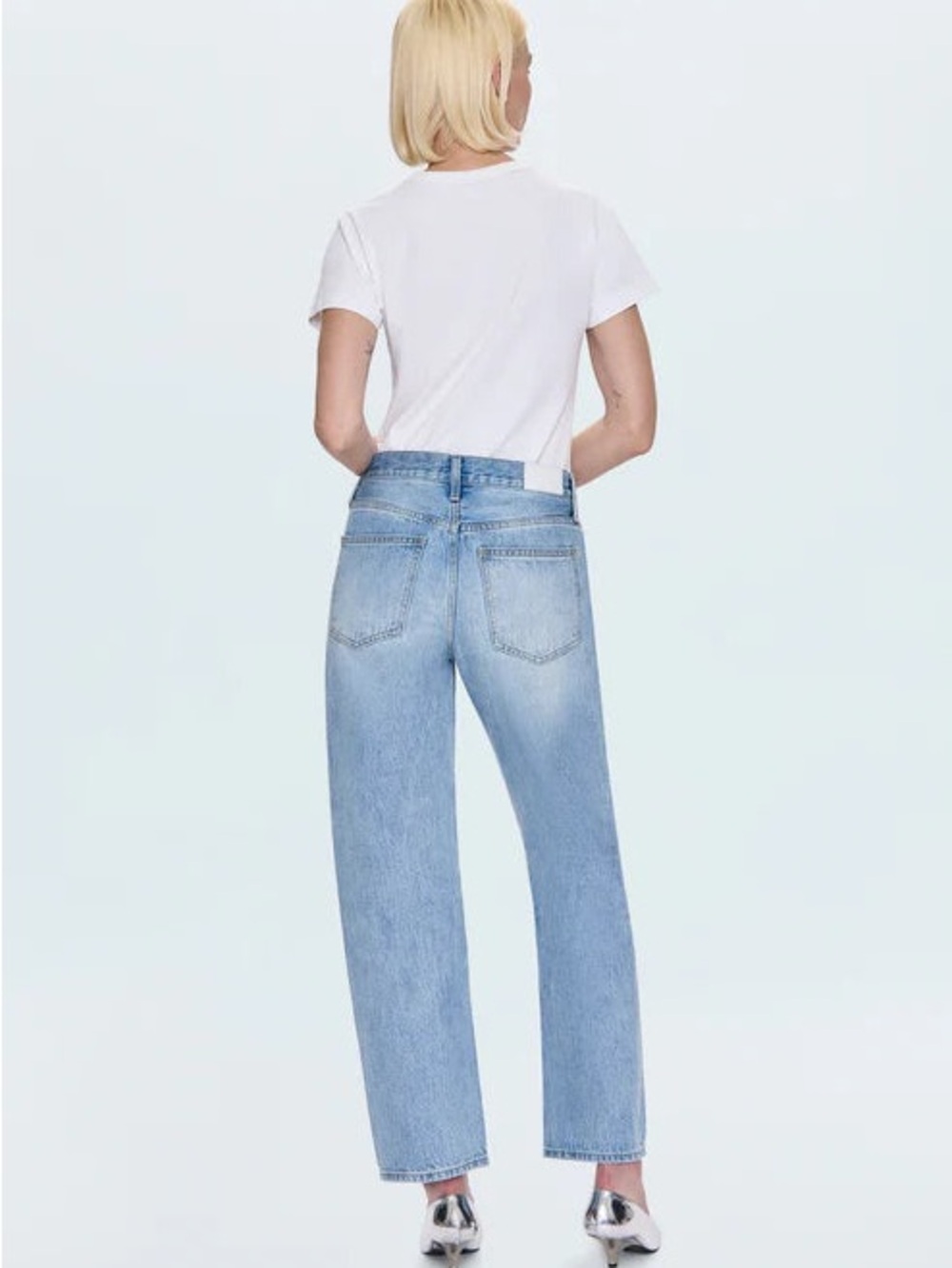 Pistola - Lexi Mid Rise Bowed Straight Jean - Picture 5 of 10